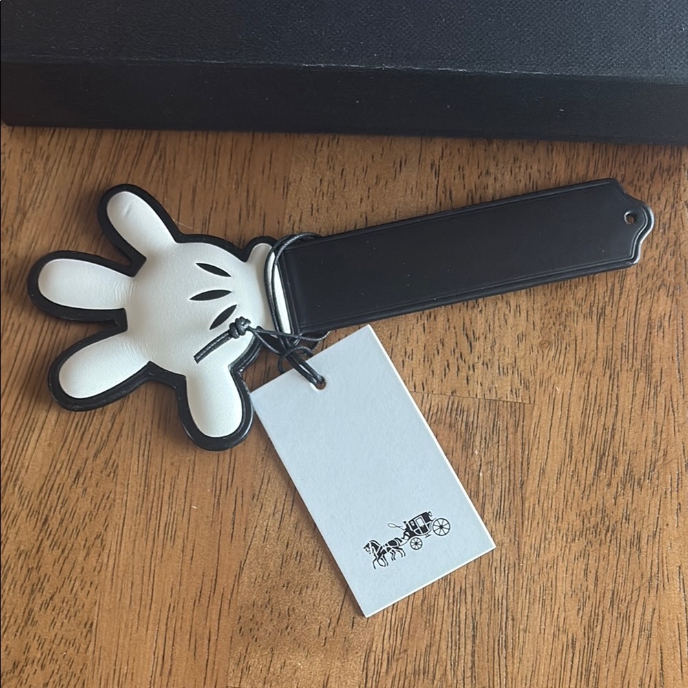 CoachxDisney Mickey leather bookmark, bnwt
